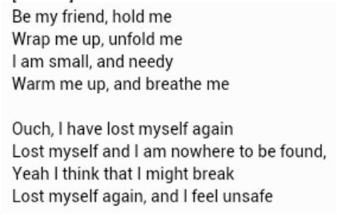 hold me wrap me up lyrics|SIA .